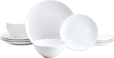 Produktbild von CreaTable, 24984, Bistrot Weiss, Tellerset 12-tlg, Porzellan
