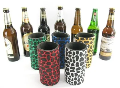 Produktbild von Set mit 5 Neopren-Flaschenkühler für 0,5-Liter-Flaschen