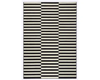 Zdjęcie produktu dla Dywan nowoczesny do salonu 200x290cm, kremowo czarny z krótkim włosem