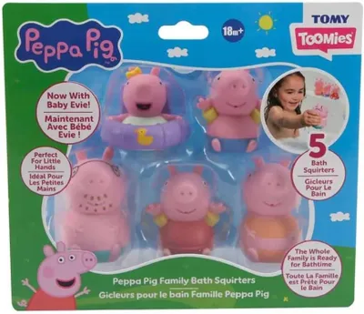 Immagine prodotto di TOMY Peppa & Familie Badespritzer 5er Set
