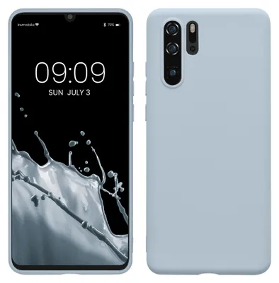 Produktbild von kwmobile Handyhülle für Huawei P30 Pro Hülle - TPU Case - Kabelloses Laden - Schutzhülle Cover in Hellblau matt