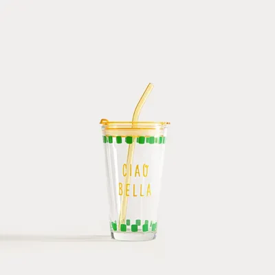 Zdjęcie produktu dla HOMLA Szklanka EMBO SUMMER żółta 0,4 l