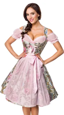 Produktbild von Dirndline Premium Brokat-Dirndl inkl. Bluse