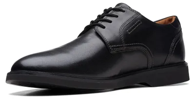 Produktbild von Clarks Herren Malwood Lace Oxford, Black Leather, 42.5 EU