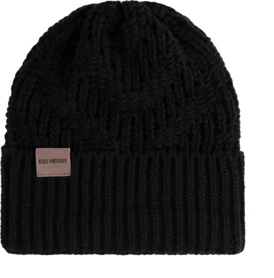 Produktbild von Knit Factory Sally Mütze - Schwarz - One Size