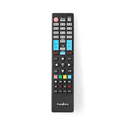 Produktbild von Nedis TVRC41LGBK, TV, Web TV, IR Wireless, Drucktasten, Schwarz