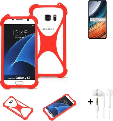 Produktbild von Handy-hülle + Kopfhörer kompatibel mit Xiaomi Redmi K40S Schutz-hülle Bumper Silikon Schutz Hülle Cover Case Silikoncase Silikonbumper TPU