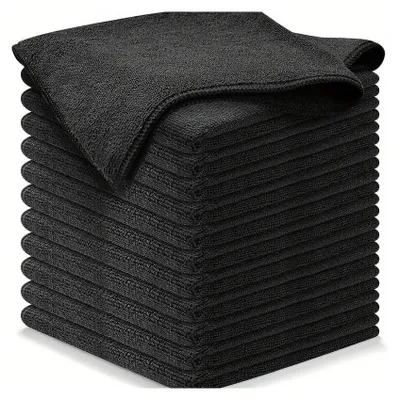 Productafbeelding van 10 Stuks Microvezel Schoonmaakdoeken - Zacht en Absorberend, 25 x 25 cm