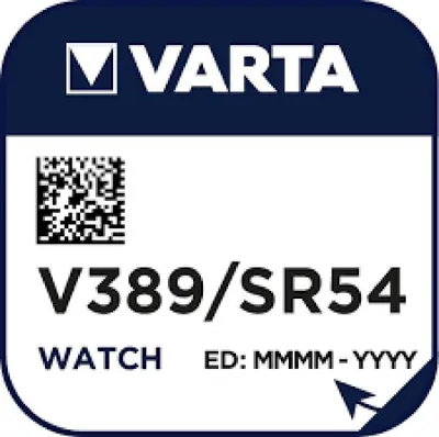 Produktbild von Varta Watch V 389 Uhrenzelle Knopfzelle SR 1130 SW  Silber-Oxid 90 mAh 1,55 V 1er Blister V 389