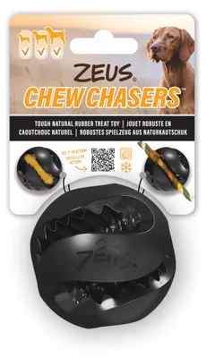Obrázok produktu pre Hračka pre psov Zeus Chew Chasers, guľa na pamlsky, priemer: 7,5 cm