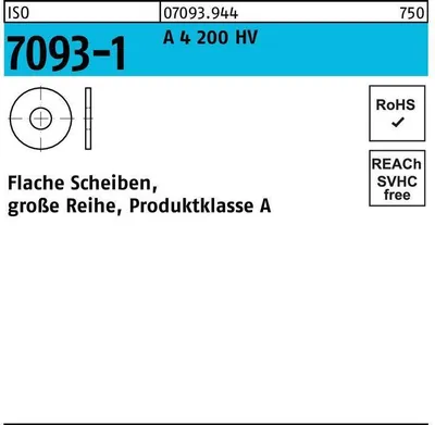 Produktbild von Reyher  Scheiben ISO 7093 -1 A 4 200 HV 14 A 4 (100 Stück)