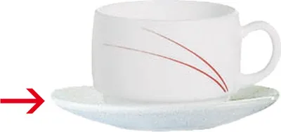 Produktbild von 6x Kaffeeuntertasse 14 cm Speiseteller, Tafelservice