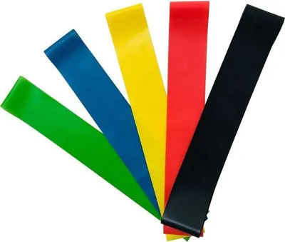 Produktbild von Jumada's - Widerstandsbänder - Widerstandsbänder - Fitness - Elastisch - Verschiedene Widerstände - 5er-Set