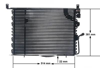 Image de Condenseur, climatisation BEHR de Mahle (AC 149 000S) Condenseur climatisation Radiateur de climatisation, radiateur de climatisation, condenseur de climatisation