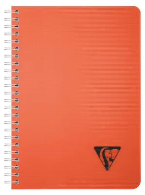 Produktbild von Clairefontaine 5x Spiralbuch A5, 90 Bl kariert 90g, Einband PP Krapprot 327503C