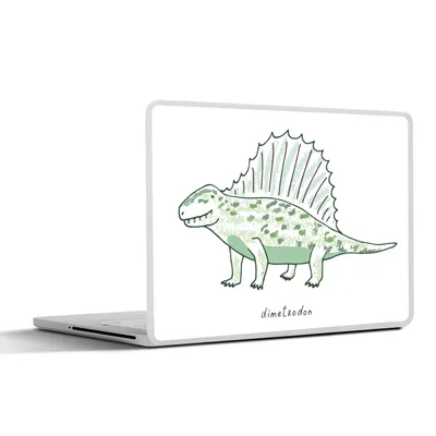Produktbild von MuchoWow® Laptop Aufkleber Sticker Cover Kinderzimmer - Dinosaurier - Dimetrodon - Jungen - Mädchen - Kinder 31x22.5 cm - Laptop-Deko
