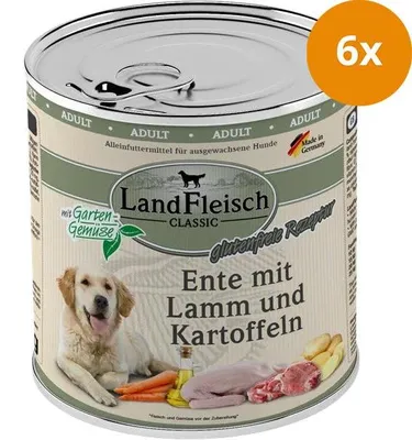 Produktbild von Landfleisch Dog Classic Ente mit Lamm & Kartoffeln - 800g