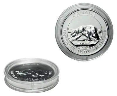 Produktbild von Lindner S2255384P Münzkapsel für 11/2 und 11/4 OZ. Canada (Silber)-10er Pack