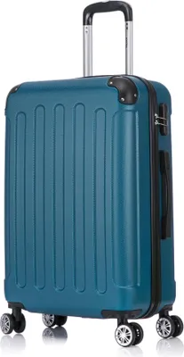 Produktbild von Flexot® F-2045 Koffer Reisekoffer Hartschale Hardcase Doppeltragegriff mit Zahlenschloss Gr. L Farbe Royal-Blau