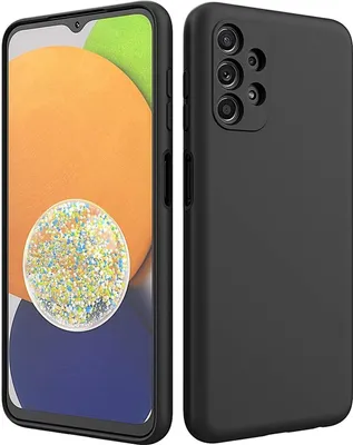 Produktbild von Silikónové puzdro pre Samsung Galaxy A13 4G Protective Cover Matt Black Backcover Puzdro na mobilný telefón