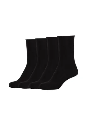 Produktbild von s.Oliver Socken 4er Pack Silky Touch mit weichem Bund black 39/42