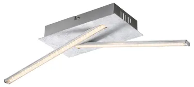 Produktbild von LED Deckenleuchte, Kristalle, silber metallic, L 48 cm