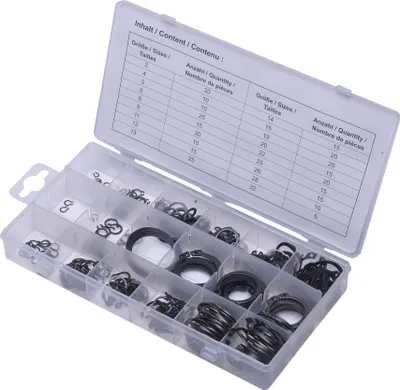 Immagine prodotto di Assortimento di anelli di sicurezza in acciaio SW 300 pz. S8046
