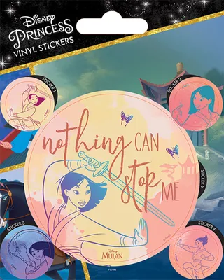 Obrázok produktu pre Disney - Nálepky - Mulan - Nič ma nezastaví