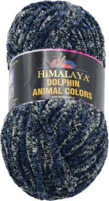 Obrázek produktu pro Příze DOLPHIN animal color - 100g / 90 m - Modrá,Šedá