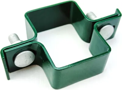 Produktbild von 2x Mittelschelle 40 x 60 mm Zaunpofsten Zäune Pfostenschelle Zaun Pfosten