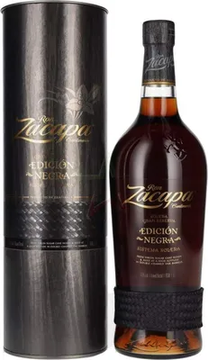 Produktbild von Ron Zacapa Centenario EDICIÓN NEGRA Sistema Solera Gran Reserva 43 %  1,00 Liter
