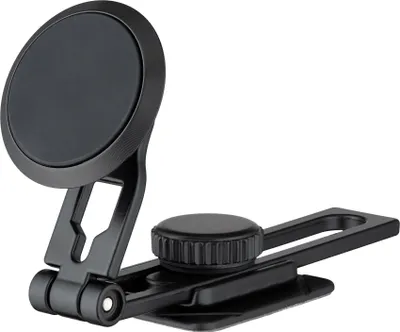 Zdjęcie produktu dla QUALO Magnetyczny uchwyt samochodowy na przednią szybę Round Clear S Black QUSM-S-RCS-01 metalowy, uniwersalny