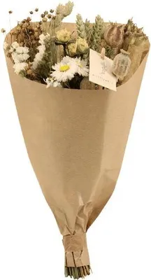 Produktbild von Trockenblumen Feldblumenstrauß Natürlich – Blumenstrauß – Ø15cm ↕35cm – Natürliche Farben – Getrocknete Blumen – Nachhaltige Deko – Pflegefrei