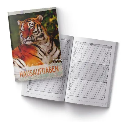 Produktbild von itenga Hausaufgabenheft Tiger (Motiv 27) DIN A5, 96 Seiten