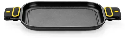 Produktbild von BRA Daily Pro | 32 x 24 cm große Grillplatte aus Aluminiumguss, antihaftbeschichtet ohne , für alle Herdarten und Induktion geeignet