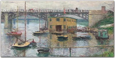 Produktbild von Coloray Bild aus Acryl 100 cm x 50 cm - Wanddekoration Küche Acrylblock mit Bild Dekoration Wohnzimmer Gehärtetes Acryl - Brücke Von Argenteuil Monet