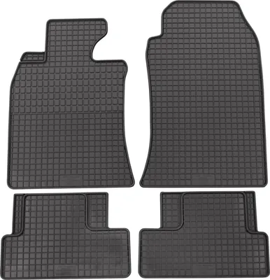 Produktbild von für BMW Mini One ab 09/2001-10/2006 Passform PETEX Gummimatten 4-teilig schwarz Allwettermatten Gummifußmatten