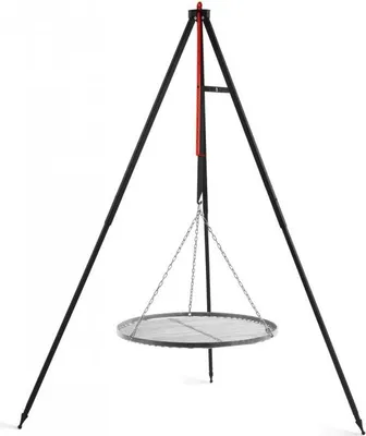 Produktbild von Campinggrill am Dreibein 60 x 160 x 60 cm Naturstahl Schwarz