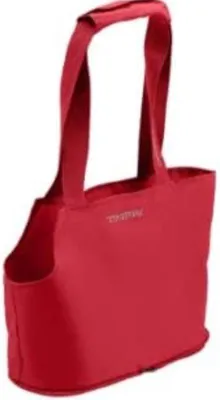 Imagen del producto de Bolsa para perros: transportín plegable para perros pequeños, de color rojo