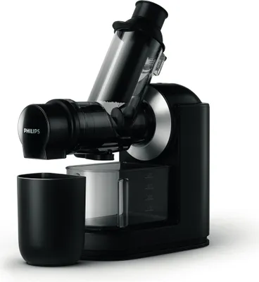 Produktbild von Philips Viva Collection Slow Juicer, Entsafter für kaltes Pressen, 1.0 L, 150 W, Schwarz (HR1889/70)