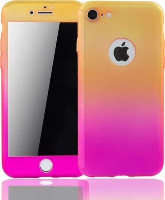 Produktbild von Handyhülle Schutzhülle für Apple iPhone 6 / 6s Plus Full Case Cover Displayschutz 360 Pink