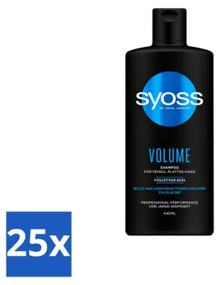 Image de 25 flacons de shampooing volumisant Syoss - 440 ml - Pack économique - 25 pièces