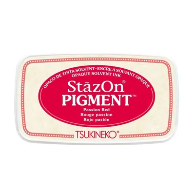 Produktbild von Tsukineko StazOn Pigment Stempelkissen Passion Red / Rot
