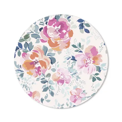 Produktbild von MuchoWow® Mauspad Mousepad Blumen - Rosen - Aquarell 30x30 cm - Mousepads - Maus Mat - Pad - Mausunterlage - Tischunterlage - Schreibtischmatten