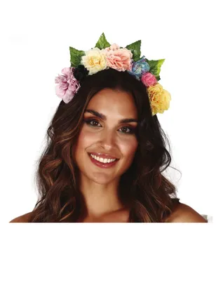 Imagen del producto de Diadema con motivos florales, ideal para la primavera, 1 unidad.
