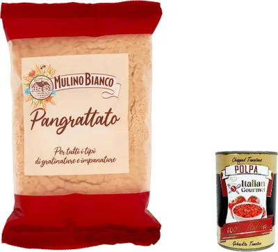 Produktbild von 6x Mulino Bianco PanGrattato Breadcrumbs, Paniermehl Weiß Brotknuspriges Brot zu machen 400g + Italian Gourmet polpa 400g