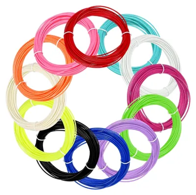 Produktbild von ABS 3D-Drucker-Filament-Nachfüllpackungen in 12 Farben, jeweils 100 m, 1,75 mm Druck-Filament für die meisten 3D-Druckstifte