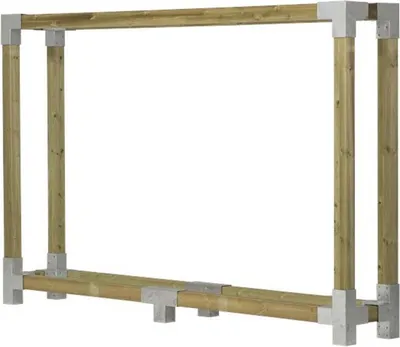Produktbild von Plus Holz Kaminholzregal Holzlager | Natur | 50x286x188 cm