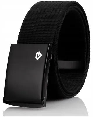 Produktbild von GRACIO Herren Stoffgürtel Schwarz Hohe Qualität 120 cm