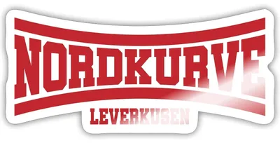 Produktbild von Spreadshirt Nordkurve Leverkusen Fanartikel Sticker Aufkleber, 10 x 10 cm, Weiß glänzend